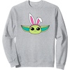 Amazon Essentials The Mandalorian Grogu Spring Easter Bunny Ears Sweatshirt(Heather Grey)