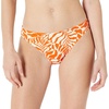 Amazon Essentials Women’s Classic Full Coverage Bikini Swimsuit Bottom(Rust Orange Abstract Palms)