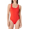 Amazon Essentials Women’s Criss-Cross Back One-Piece Swimsuit, Slim Fit(Bright Poppy Red)