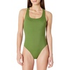 Amazon Essentials Women’s Criss-Cross Back One-Piece Swimsuit, Slim Fit(Olive)
