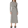 Amazon Essentials Women’s Fit and Flare Jersey Long-Sleeved Maxi Dress(Ivory Washed Bronze Geo)