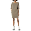 Amazon Essentials Women’s Fleece Blouson Sleeve Boatneck Sweatshirt Dress (Available in Plus Size)(Camel Cheetah)