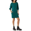 Amazon Essentials Women’s Fleece Blouson Sleeve Boatneck Sweatshirt Dress (Available in Plus Size)(Dark Green Heather)