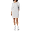 Amazon Essentials Women’s Fleece Blouson Sleeve Boatneck Sweatshirt Dress (Available in Plus Size)(Grey Heather)