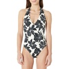 Cream Black Floral