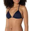 Amazon Essentials Women’s Light Support Triangle Bikini Top with Removable Cups(Navy)
