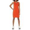 Amazon Essentials Women’s Lightweight Jersey Slim-Fit Tank Mini Dress(Rust Orange)