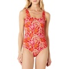 Bright Red Multi Folk Floral