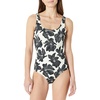 Cream Black Floral