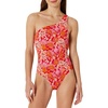 Bright Poppy Red Folk Floral