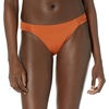 Amazon Essentials Women’s Ruched Side Tab Full Coverage Bikini Swimsuit Bottom(Terracotta)