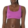 Amazon Essentials Women’s Scoop Neck Swim Crop Top(Violet)