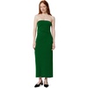 Amazon Essentials Women’s Slim-Fit Matte Jersey Strapless Maxi Dress(Green)