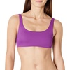 Amazon Essentials Women’s Squareneck Swim Bikini Top(Violet)