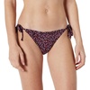 Amazon Essentials Women’s Tie Side Bikini Bottom(Brick Red Lilac Leopard)