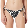 Amazon Essentials Women’s Tie Side Bikini Bottom(Cream Black Floral)