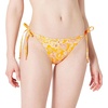 Amazon Essentials Women’s Tie Side Bikini Bottom(Yellow Multi Folk Floral)