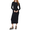 Amazon Essentials Women’s Wide Rib Open Back Long Sleeve Dress (Previously Daily Ritual)(Black)