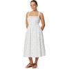 Amazon Essentials x Sofia Grainge Mommy & Me Cotton Sateen Dresses(Ivory Blue Floral)
