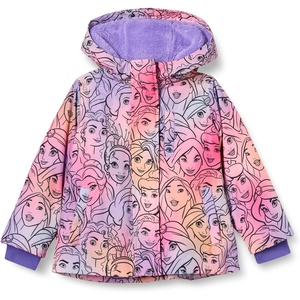 Amazon Essentials Disney | Marvel | Star Wars | Frozen | Princess Girls and Toddlers’ Warm Puffer Jacket Coat(Princess/Ombre)