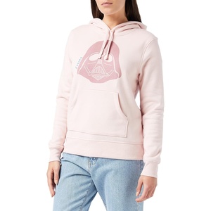 Amazon Essentials Disney | Marvel | Star Wars | Princess Women’s Fleece Hooded Pullover Sweatshirts (Available in Plus Size)(Star Wars Vader)