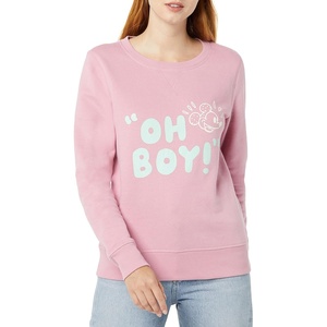 Amazon Essentials Disney | Marvel | Star Wars | Princess Women’s Long Sleeve Fleece Crew Sweatshirts(Mickey Oh Boy)