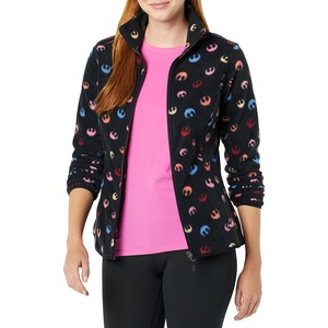 Amazon Essentials Disney | Marvel | Star Wars | Princess Women’s Long Sleeve Polar Fleece Full-Zip Mock Outerwear Jacket(Star Wars Rebel)