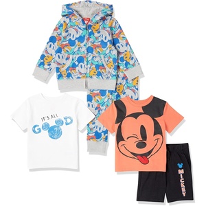 Amazon Essentials Disney | Marvel | Star Wars Boys and Toddlers’ Outfit Sets, Pack of 5(5-piece Mickey Jumble Set)