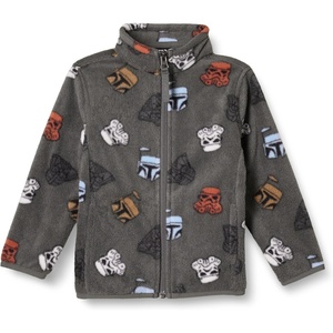 Amazon Essentials Disney | Marvel | Star Wars Boys and Toddlers’ Polar Fleece Full-Zip Mock Winter Outerwear Jackets(Star Wars Vader Friends)