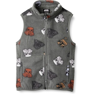 Amazon Essentials Disney | Marvel | Star Wars Boys and Toddlers’ Polar Fleece Puffer Vests(Star Wars Vader)