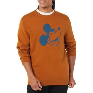 Amazon Essentials Disney | Marvel | Star Wars Men’s Crewneck Pullover Sweaters(Happy Mickey)