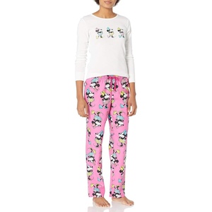 Amazon Essentials Disney | Marvel | Star Wars Women’s Flannel Pajama Sleep Sets, PJs Pants Nightwear(2-piece 100% Minnie)