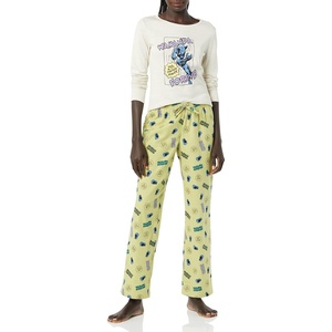 Amazon Essentials Disney | Marvel | Star Wars Women’s Flannel Pajama Sleep Sets, PJs Pants Nightwear(Marvel Black Panther)