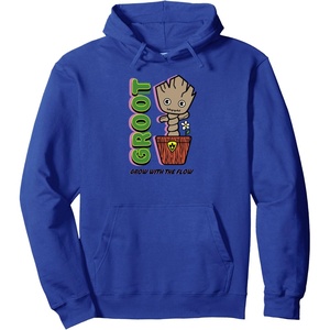 Amazon Essentials Guardians of the Galaxy Groot Grow With The Flow Pullover Hoodie(Royal Blue)