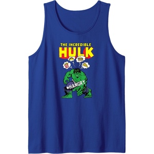 Amazon Essentials Marvel Avengers The Incredible Hulk Hangry Tank Top(Royal Blue)