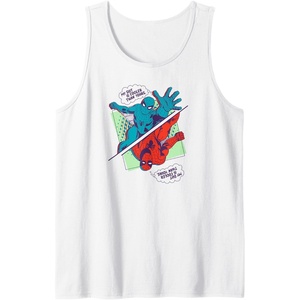 Amazon Essentials Marvel Spider-Man My Suit Is Cooler Than Yours Tank Top(White)