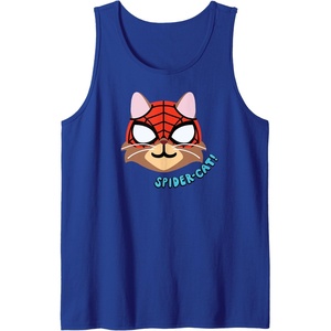 Amazon Essentials Marvel Spider-Man Spider-Cat Portrait Tank Top(Royal Blue)