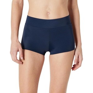 Amazon Essentials Women’s High Rise Boy Short Swim Bikini Bottom(Navy)