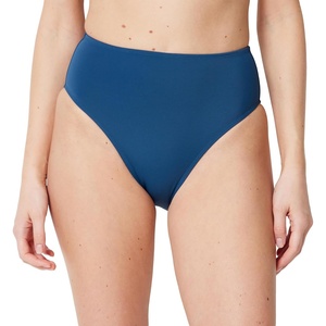Amazon Essentials Women’s High Waist High Leg Bikini Bottom(Deep Blue)