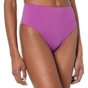 Amazon Essentials Women’s High Waist High Leg Bikini Bottom(Violet)