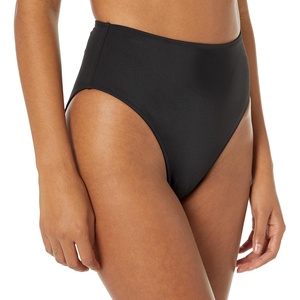 Amazon Essentials Women’s High Waist High Leg Bikini Bottom(Washed Black)