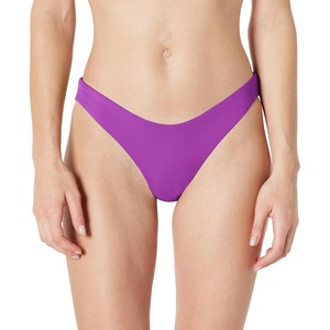 Amazon Essentials Women’s High-Rise High-Leg Swim Bikini Bottom(Violet)
