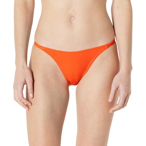 Amazon Essentials Women’s Low Rise No-tie String Swim Bikini Bottom(Orange)