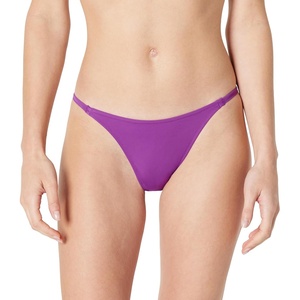 Amazon Essentials Women’s Low Rise No-tie String Swim Bikini Bottom(Violet)