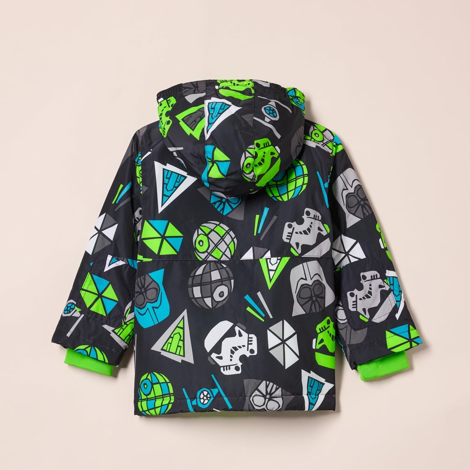image:imageAmazon Essentials Disney Marvel Star Wars Boys and Toddlers Warm Puffer CoatsNeon Star Wars