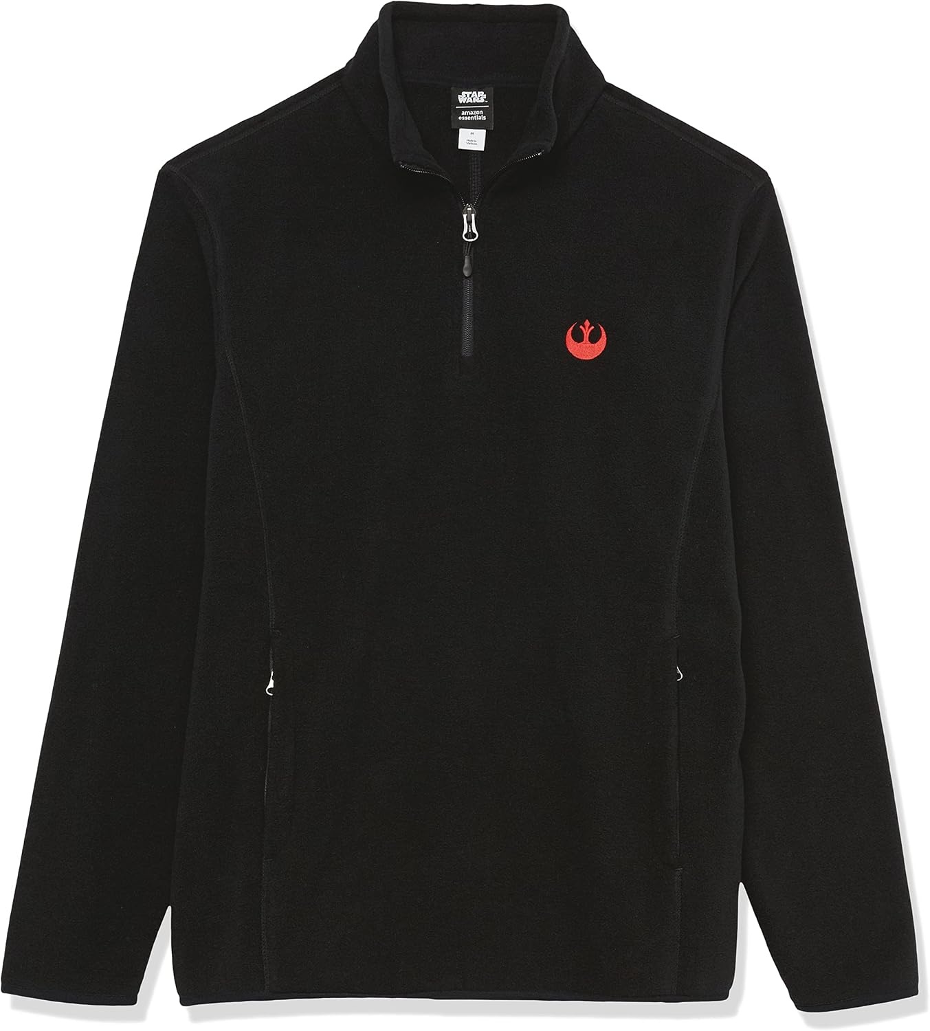 image:imageAmazon Essentials Disney Marvel Star Wars Mens Polar Fleece QuarterZip Mock Insulated Jackets Soft FleeceStar Wars Rebel Logo