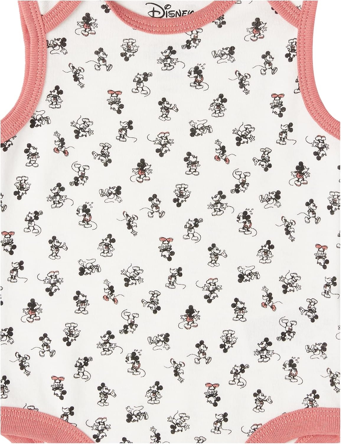 image:imageAmazon Essentials Disney Marvel Star Wars Unisex Babies Sleeveless Cotton Knit Bodysuits Pack of 6Mickey Expressions