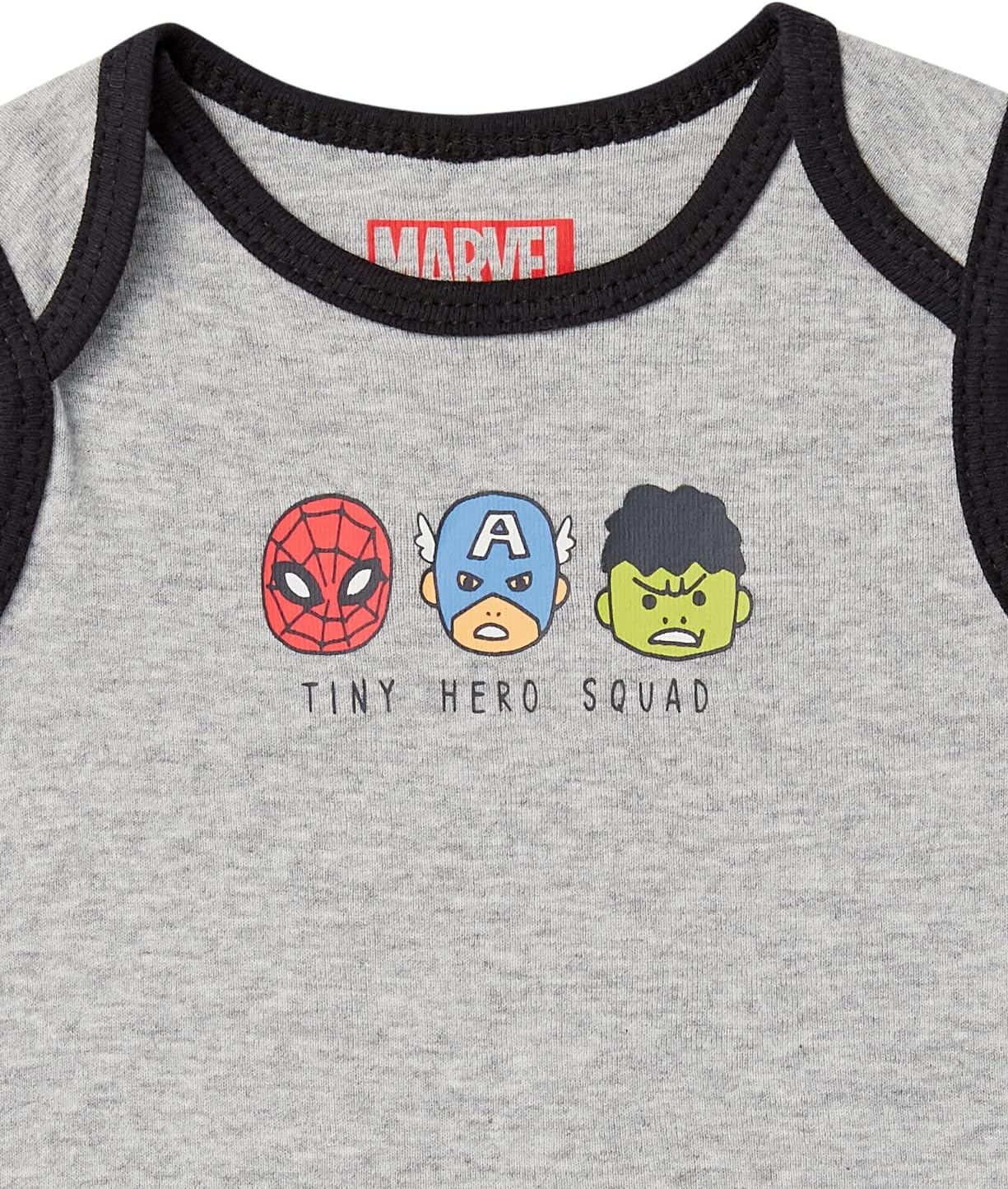image:imageAmazon Essentials Disney Marvel Star Wars Unisex Babies Sleeveless Cotton Knit Bodysuits Pack of 6Multicolor Marvel Friends