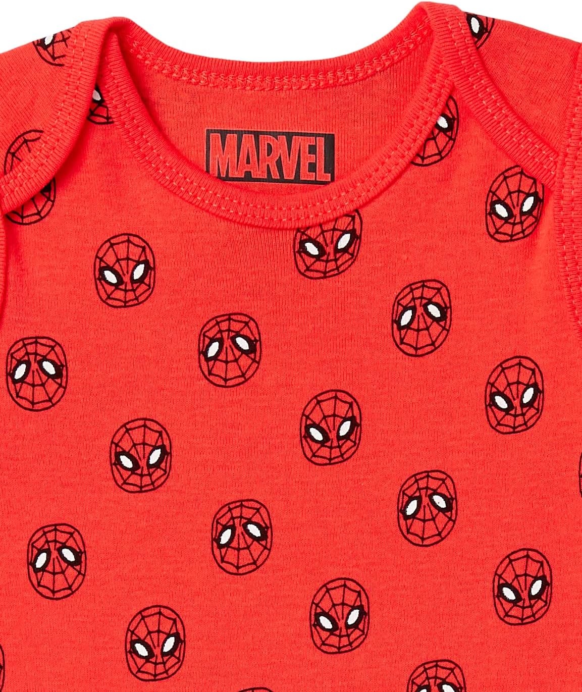 image:imageAmazon Essentials Disney Marvel Star Wars Unisex Babies Sleeveless Cotton Knit Bodysuits Pack of 6Multicolor Marvel Friends