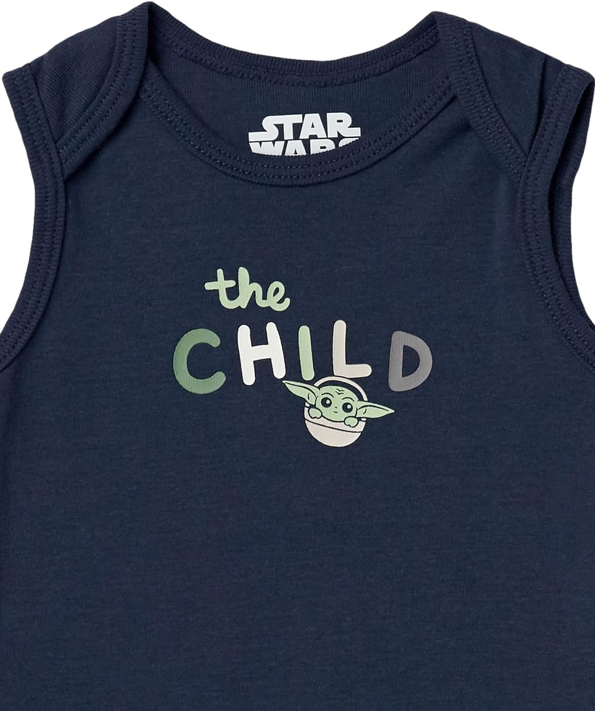 image:imageAmazon Essentials Disney Marvel Star Wars Unisex Babies Sleeveless Cotton Knit Bodysuits Pack of 6Star Wars the Child